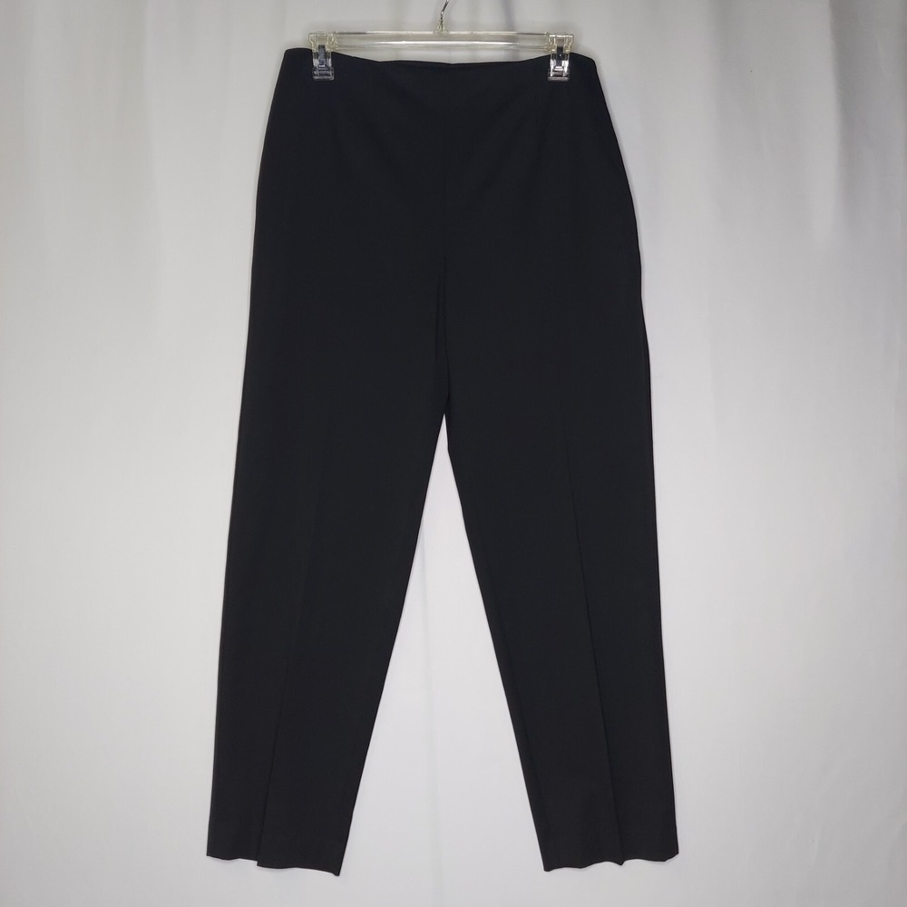 Talbots Classic Fit Pants Womens 16W Black Stretch Side Zip Twill NO-Pockets NEW - Picture 3 of 9